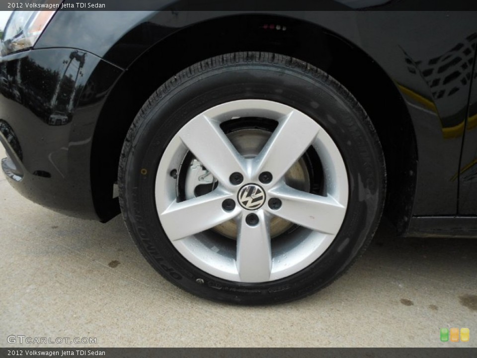 2012 Volkswagen Jetta TDI Sedan Wheel and Tire Photo #66371246