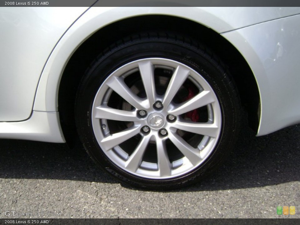 2008 Lexus IS 250 AWD Wheel and Tire Photo #66374195