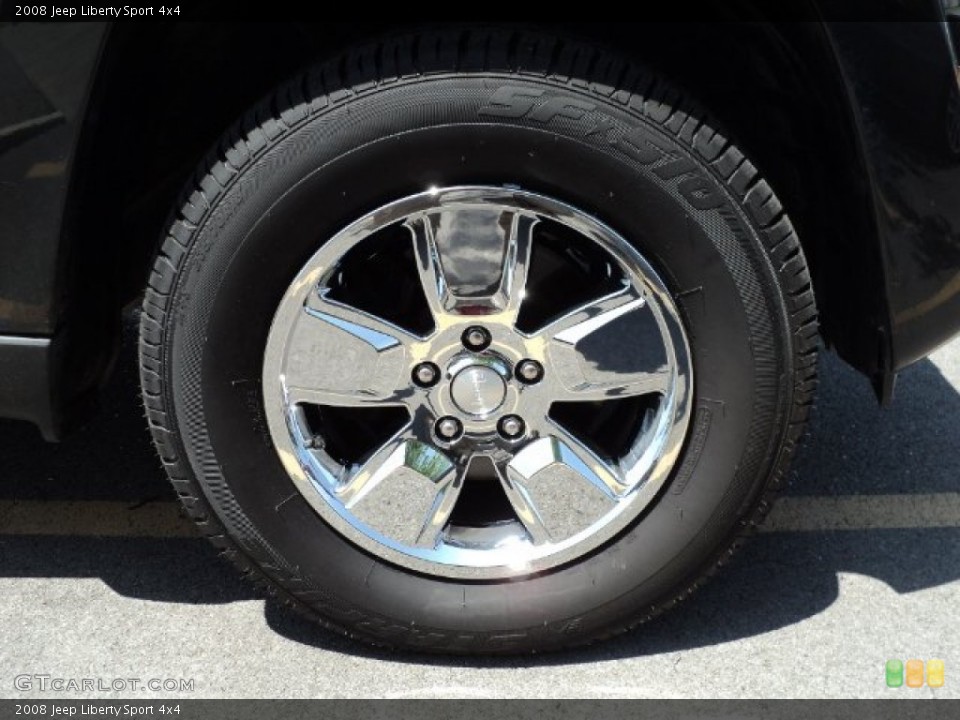 2008 Jeep Liberty Sport 4x4 Wheel and Tire Photo #66390875