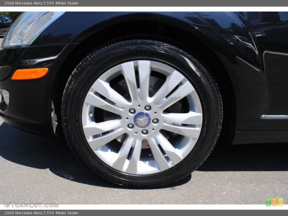 2009 Mercedes-Benz S 550 4Matic Sedan Wheel and Tire Photo #66399035