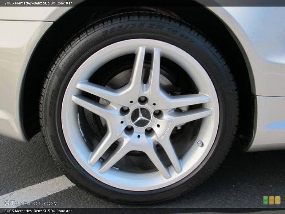2006 Mercedes-Benz SL 500 Roadster Wheel and Tire Photo #66404699