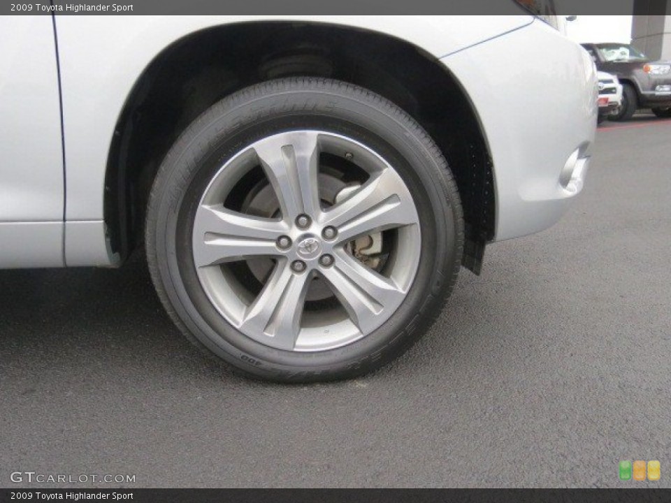 2009 Toyota Highlander Sport Wheel and Tire Photo #66424714