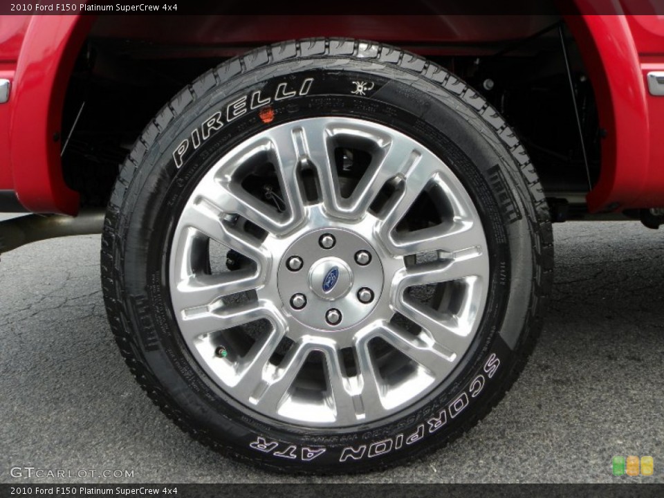 2010 Ford F150 Platinum SuperCrew 4x4 Wheel and Tire Photo #66436187