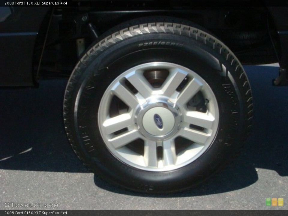 2008 Ford F150 XLT SuperCab 4x4 Wheel and Tire Photo #66440301