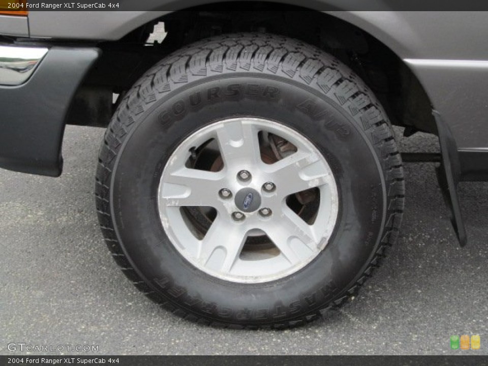 2004 Ford Ranger XLT SuperCab 4x4 Wheel and Tire Photo #66442446