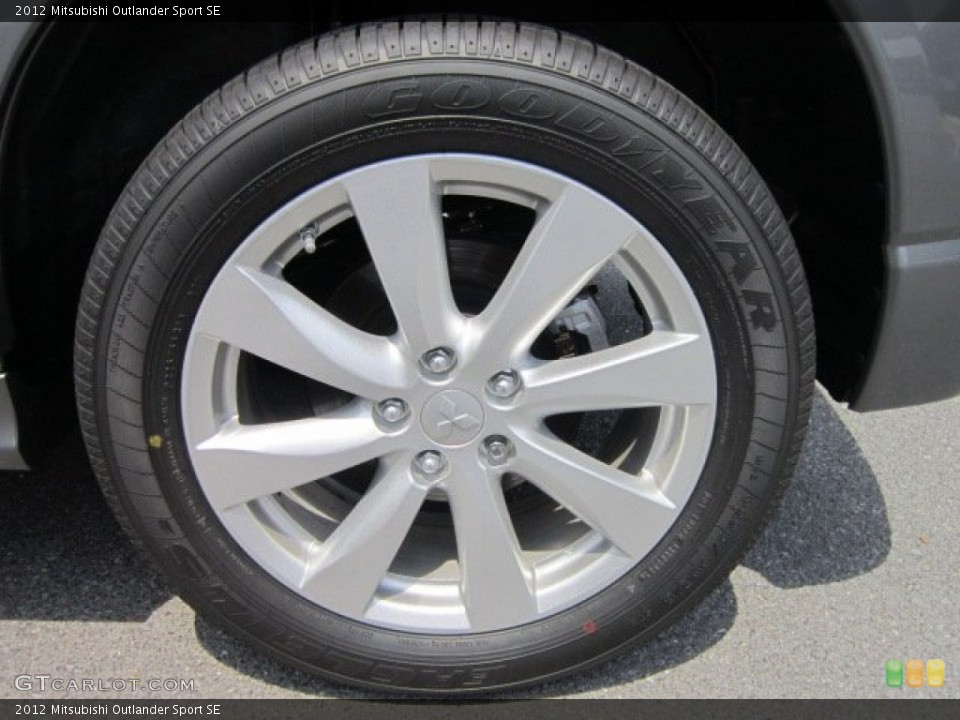 2012 Mitsubishi Outlander Sport SE Wheel and Tire Photo #66444555