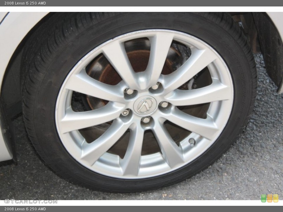 2008 Lexus IS 250 AWD Wheel and Tire Photo #66453186