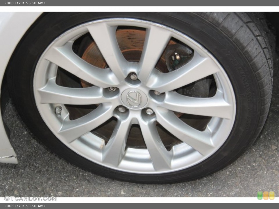 2008 Lexus IS 250 AWD Wheel and Tire Photo #66453192