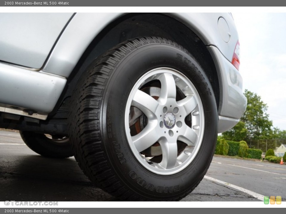 2003 Mercedes-Benz ML 500 4Matic Wheel and Tire Photo #66470949