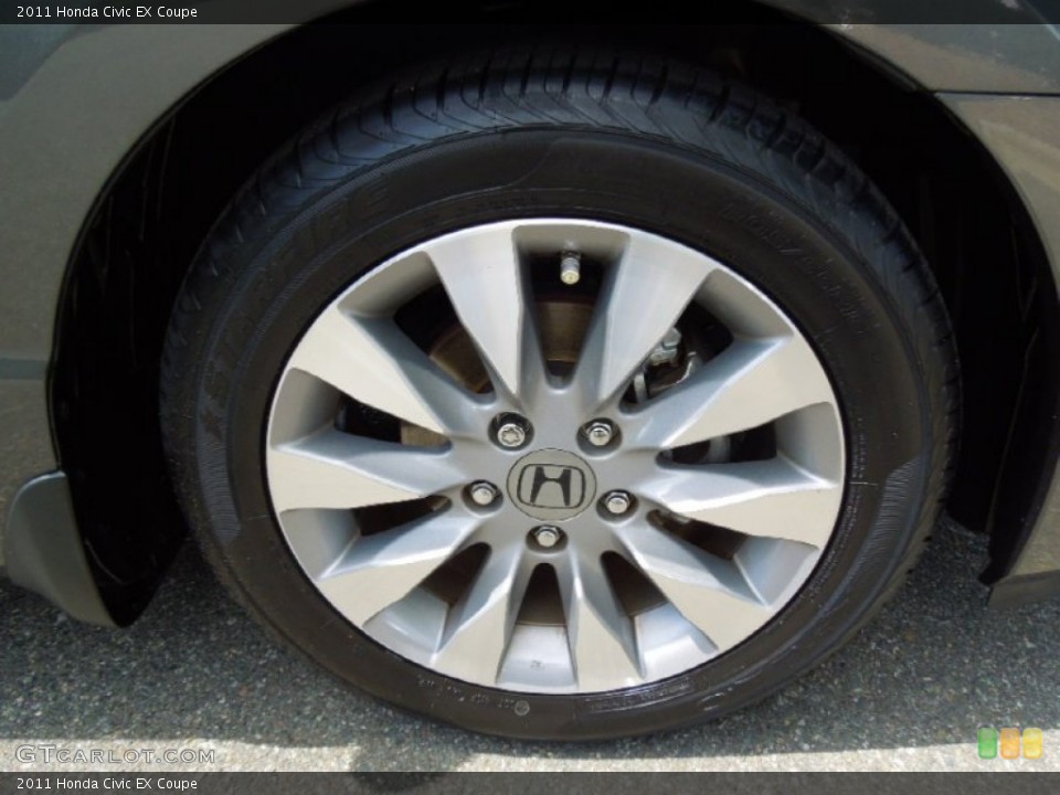 2011 Honda Civic EX Coupe Wheel and Tire Photo #66491292