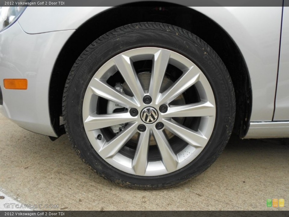 2012 Volkswagen Golf 2 Door TDI Wheel and Tire Photo #66506898