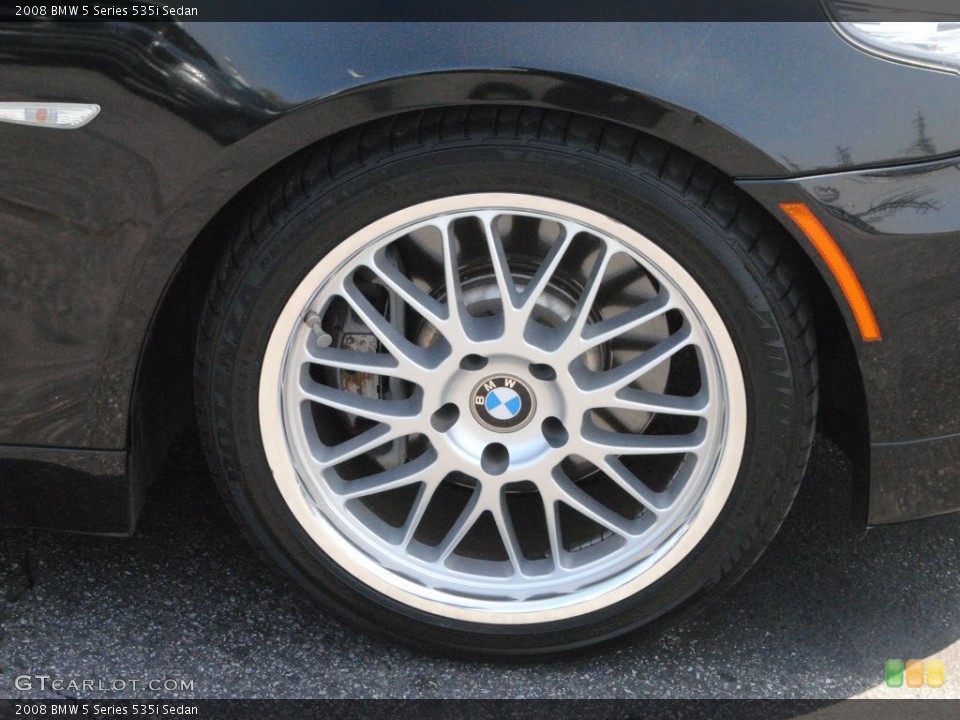 2008 BMW 5 Series 535i Sedan Wheel and Tire Photo #66526725