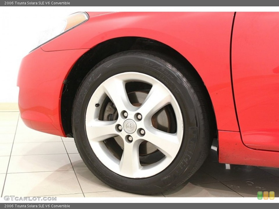 2006 Toyota Solara SLE V6 Convertible Wheel and Tire Photo #66540129
