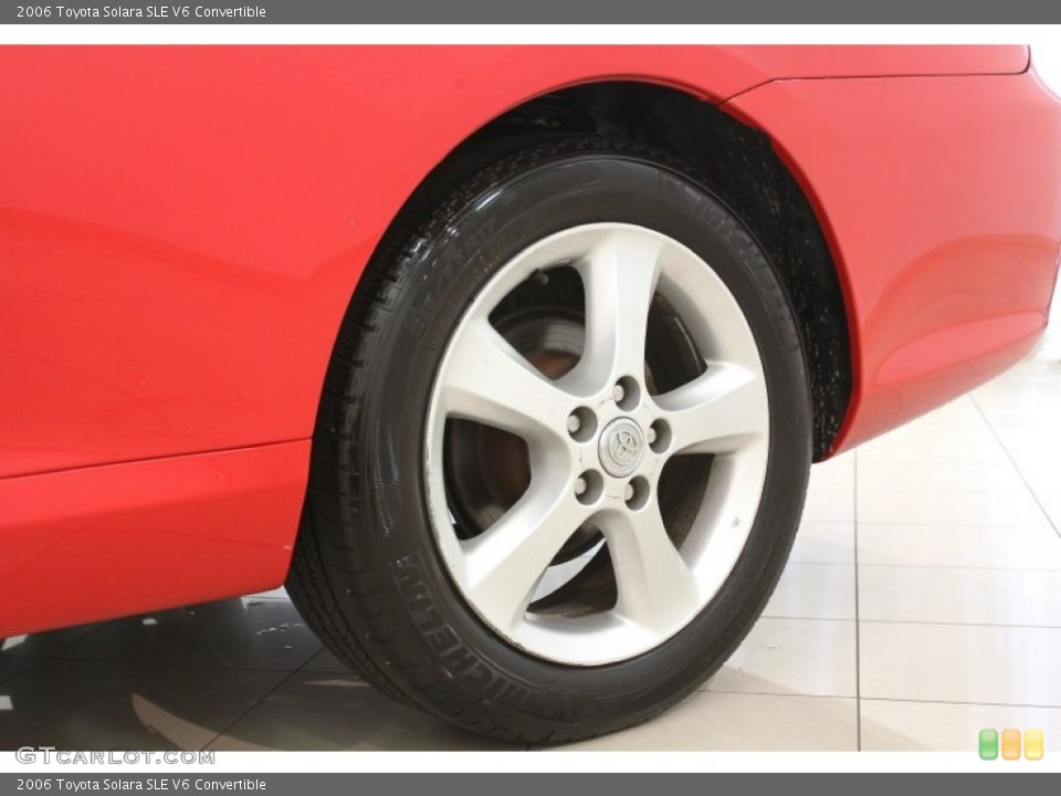 2006 Toyota Solara SLE V6 Convertible Wheel and Tire Photo #66540135