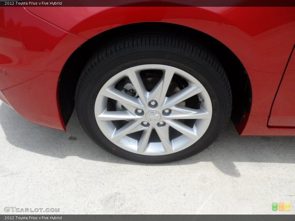 2012 Toyota Prius v Five Hybrid Wheel and Tire Photo #66553345