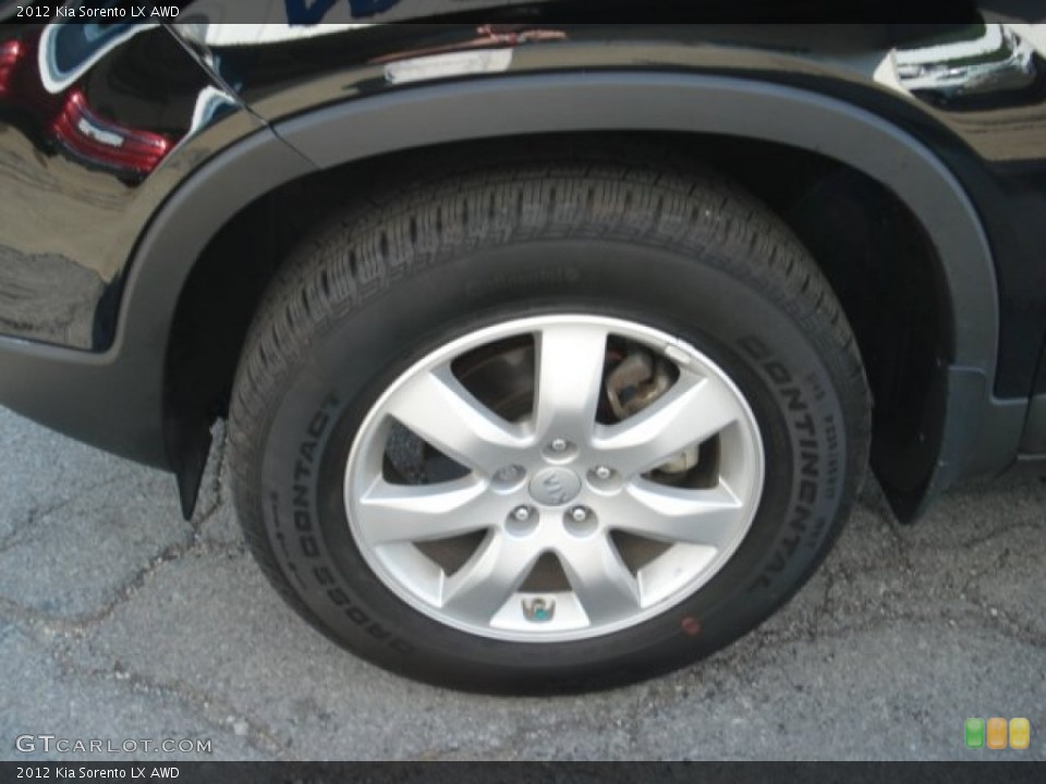 2012 Kia Sorento LX AWD Wheel and Tire Photo #66573553