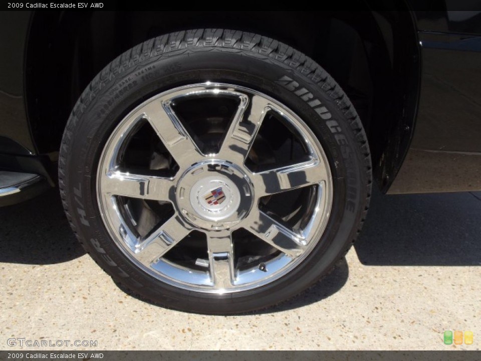 2009 Cadillac Escalade ESV AWD Wheel and Tire Photo #66580427