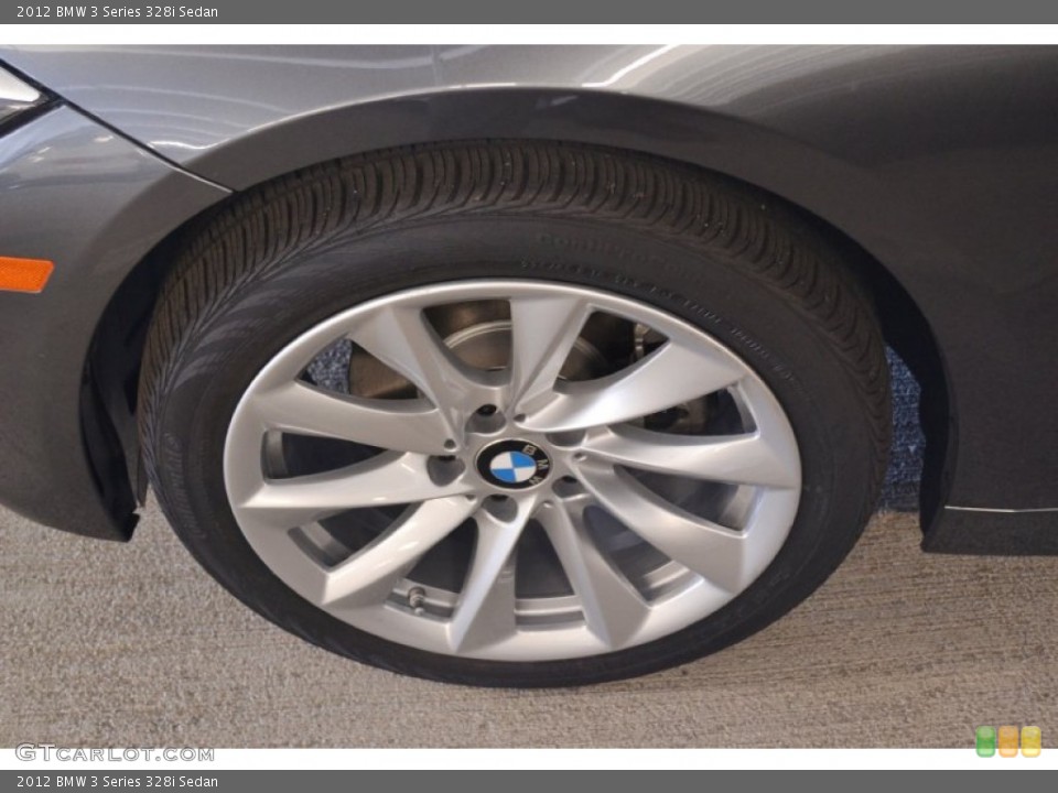 2012 BMW 3 Series 328i Sedan Wheel and Tire Photo #66594938