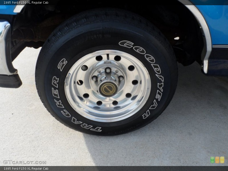 1995 Ford F150 XL Regular Cab Wheel and Tire Photo #66598211