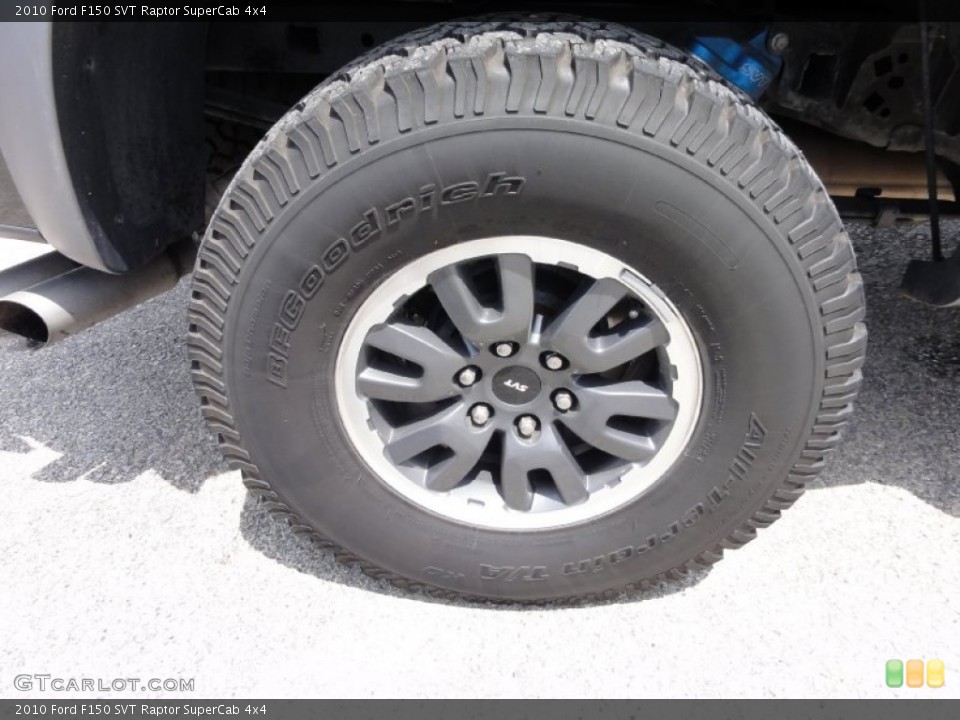 2010 Ford F150 SVT Raptor SuperCab 4x4 Wheel and Tire Photo #66599137