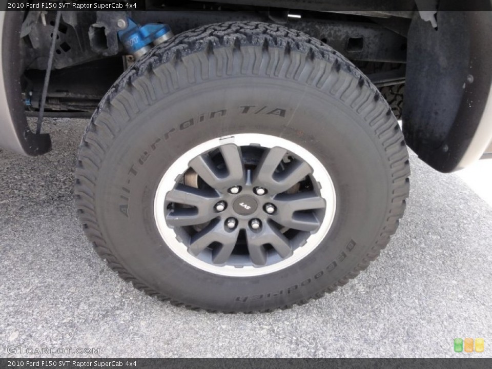 2010 Ford F150 SVT Raptor SuperCab 4x4 Wheel and Tire Photo #66599192