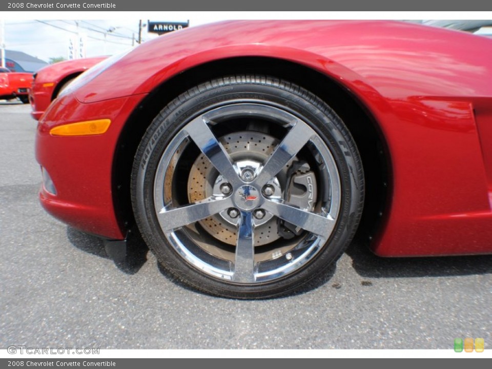 2008 Chevrolet Corvette Convertible Wheel and Tire Photo #66637088
