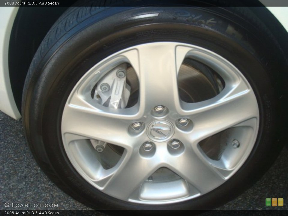 2008 Acura RL 3.5 AWD Sedan Wheel and Tire Photo #66642125