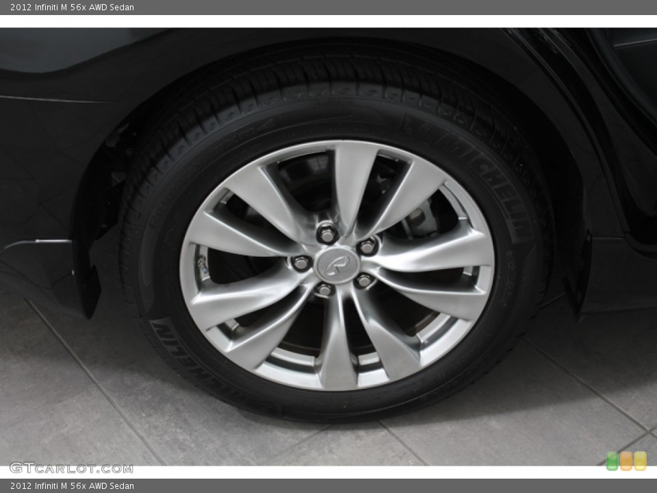2012 Infiniti M 56x AWD Sedan Wheel and Tire Photo #66642535