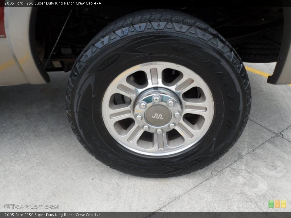 2005 Ford F250 Super Duty King Ranch Crew Cab 4x4 Wheel and Tire Photo #66652442