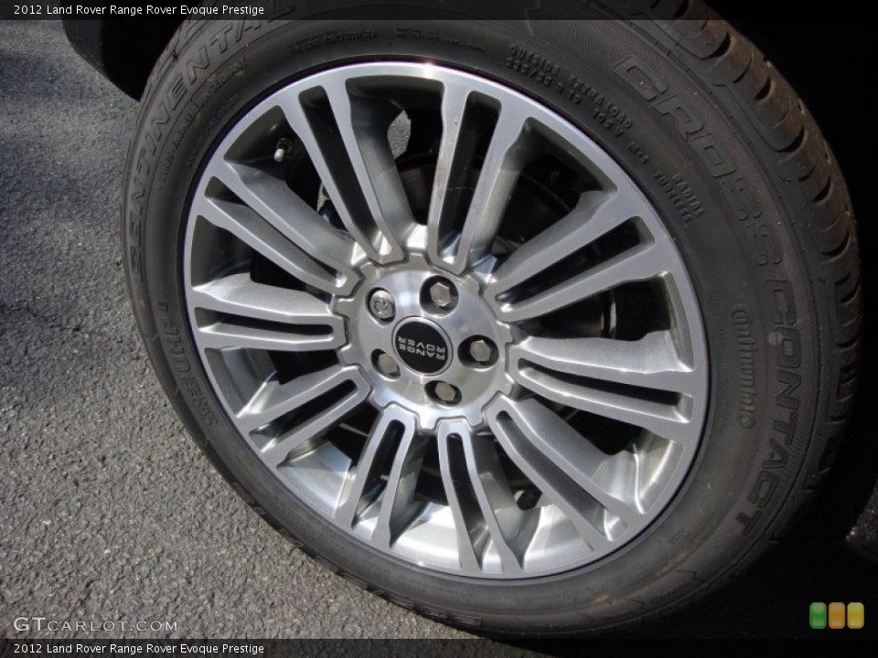 2012 Land Rover Range Rover Evoque Prestige Wheel and Tire Photo #66674621