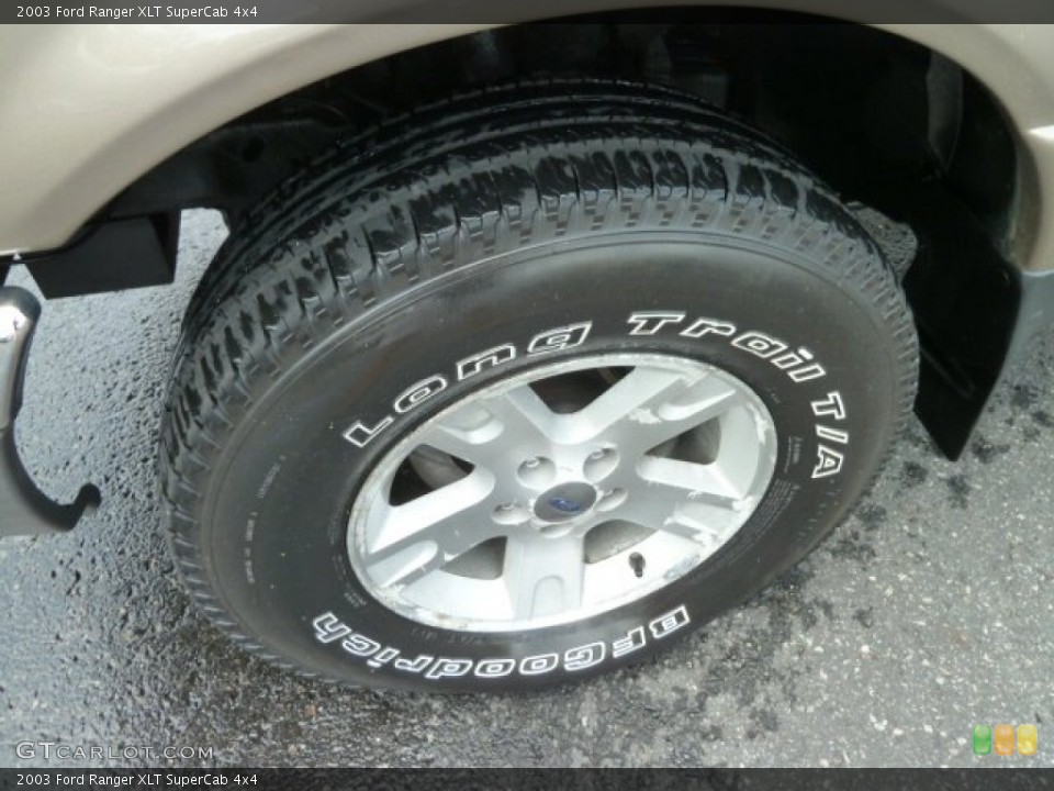 2003 Ford Ranger XLT SuperCab 4x4 Wheel and Tire Photo #66682960