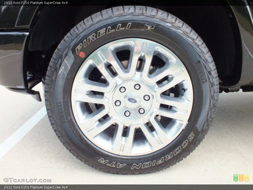 2012 Ford F150 Platinum SuperCrew 4x4 Wheel and Tire Photo #66685568