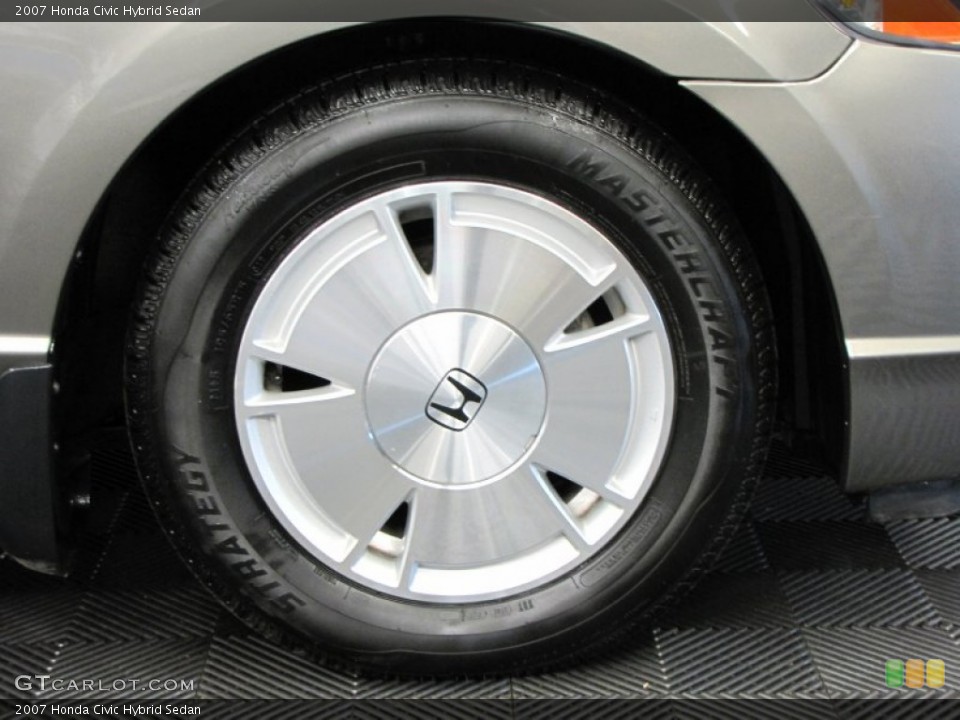 2007 Honda Civic Hybrid Sedan Wheel and Tire Photo #66685808