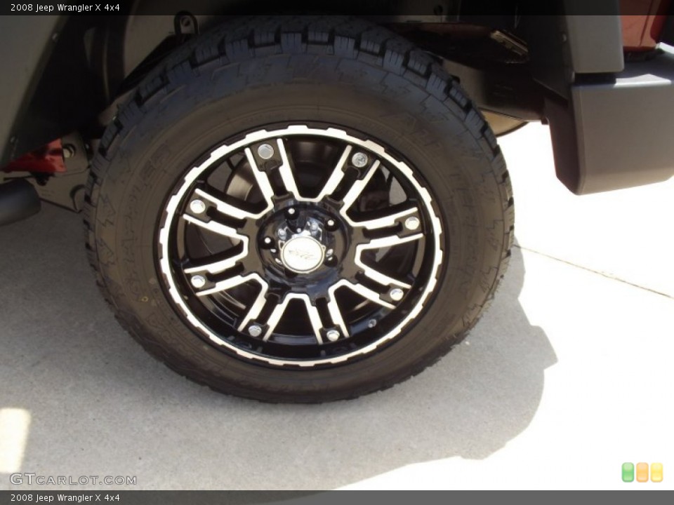 2008 Jeep Wrangler Custom Wheel and Tire Photo #66694848