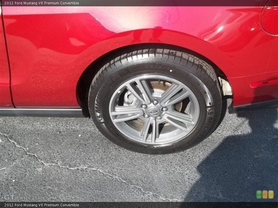 2012 Ford Mustang V6 Premium Convertible Wheel and Tire Photo #66695759