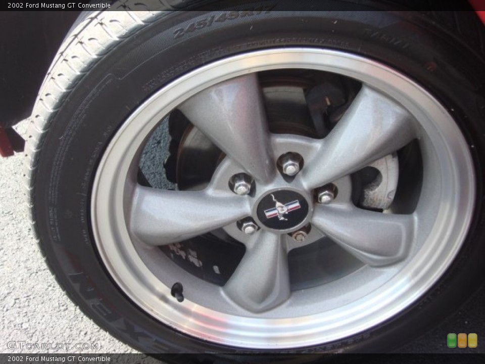 2002 Ford Mustang GT Convertible Wheel and Tire Photo #66696557