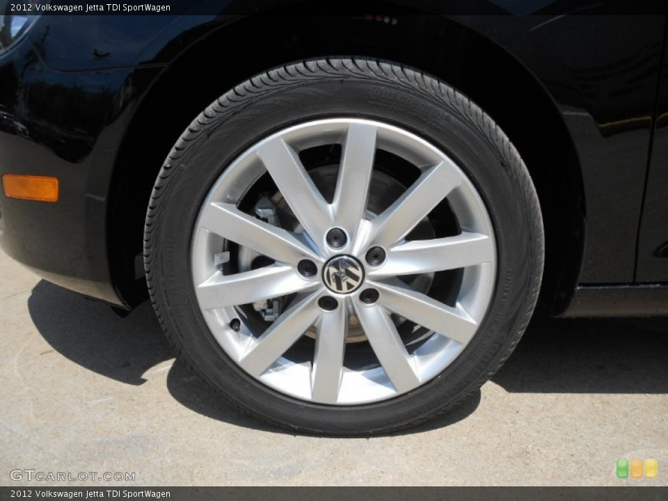 2012 Volkswagen Jetta TDI SportWagen Wheel and Tire Photo #66702527
