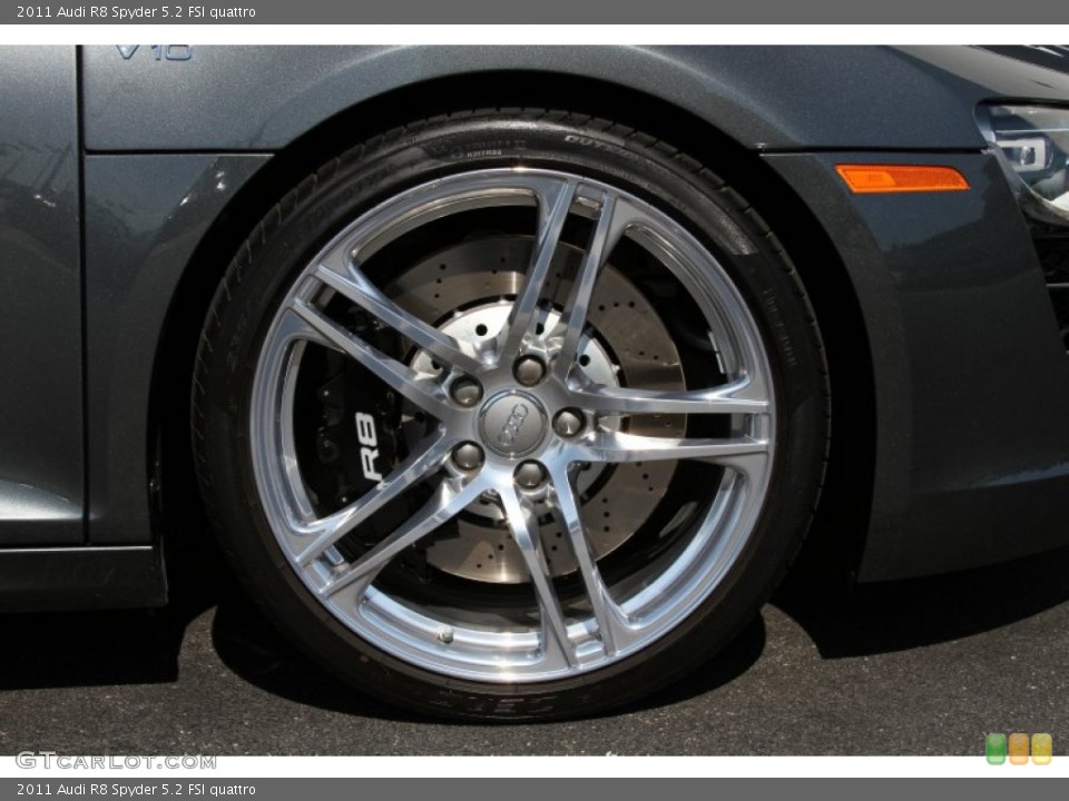 2011 Audi R8 Spyder 5.2 FSI quattro Wheel and Tire Photo #66717635