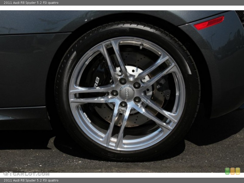 2011 Audi R8 Spyder 5.2 FSI quattro Wheel and Tire Photo #66717644