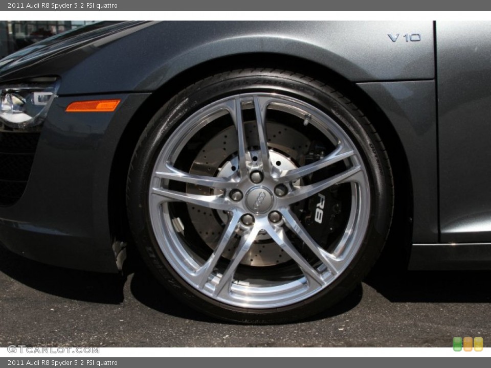 2011 Audi R8 Spyder 5.2 FSI quattro Wheel and Tire Photo #66717650