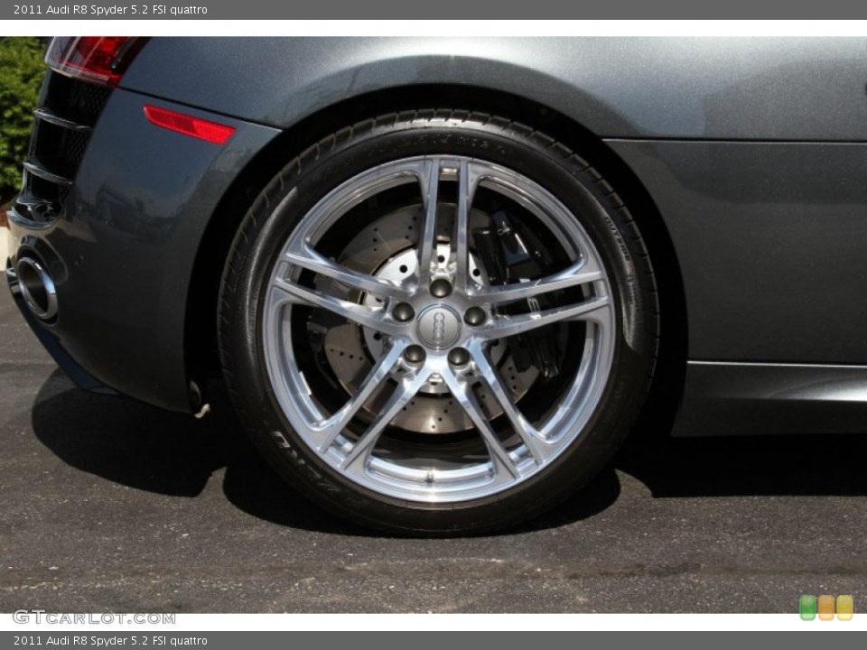 2011 Audi R8 Spyder 5.2 FSI quattro Wheel and Tire Photo #66717668
