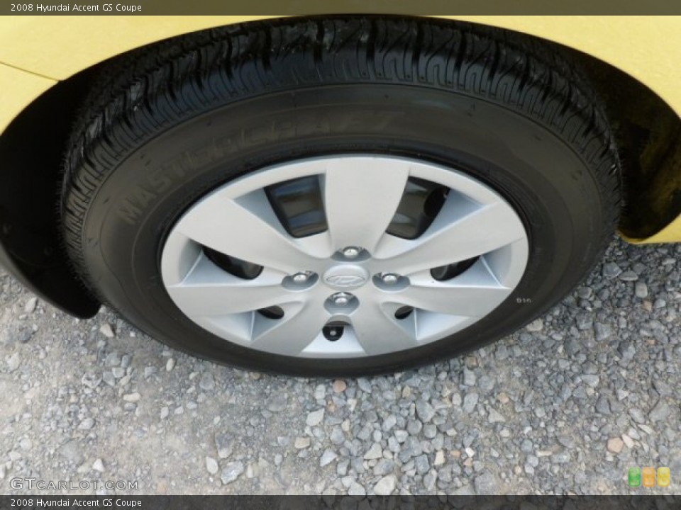 2008 Hyundai Accent GS Coupe Wheel and Tire Photo #66718973