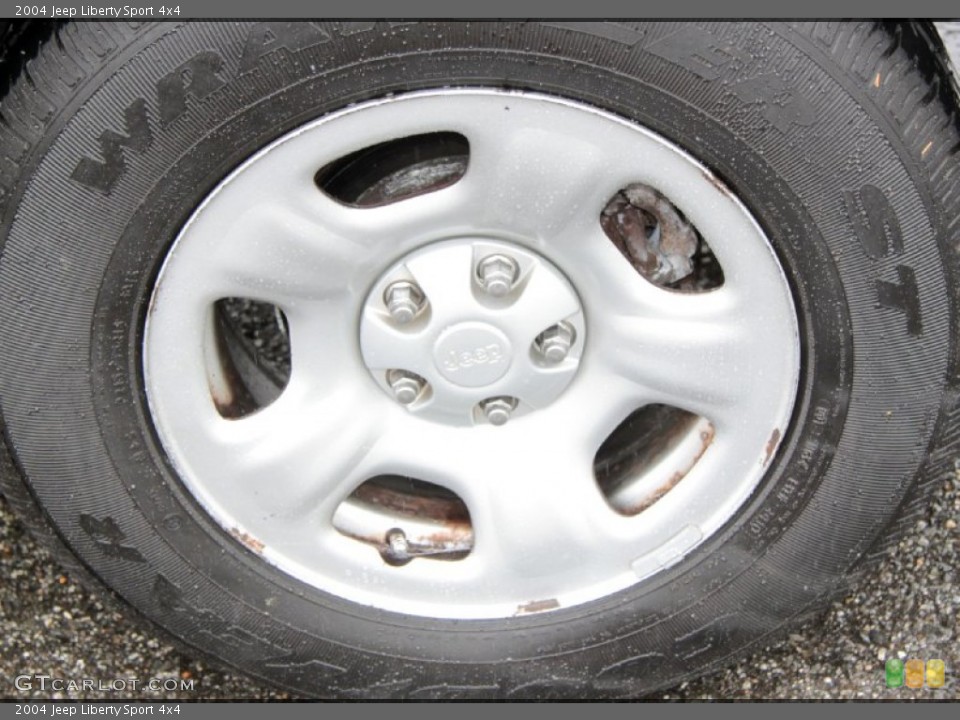 2004 Jeep Liberty Sport 4x4 Wheel and Tire Photo #66723686