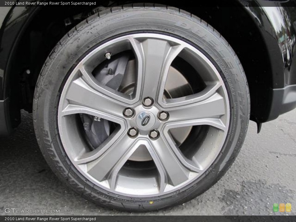 2010 Land Rover Range Rover Sport Supercharged Wheel and Tire Photo #66758539