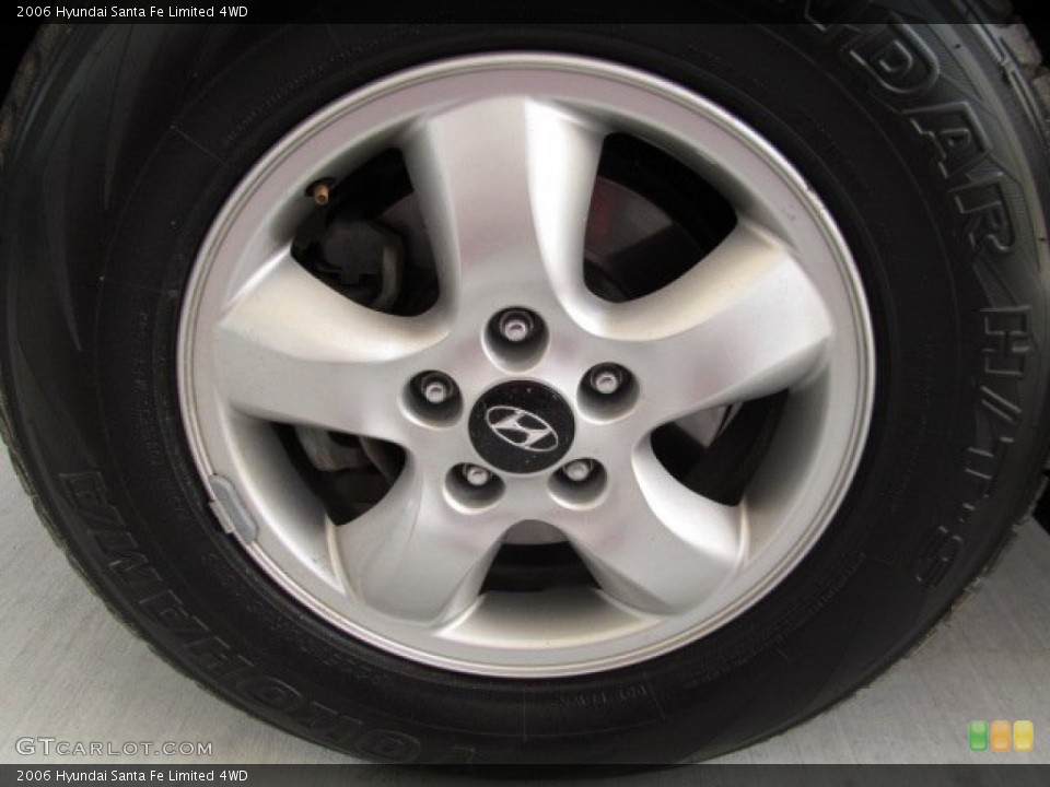 2006 Hyundai Santa Fe Limited 4WD Wheel and Tire Photo #66811834