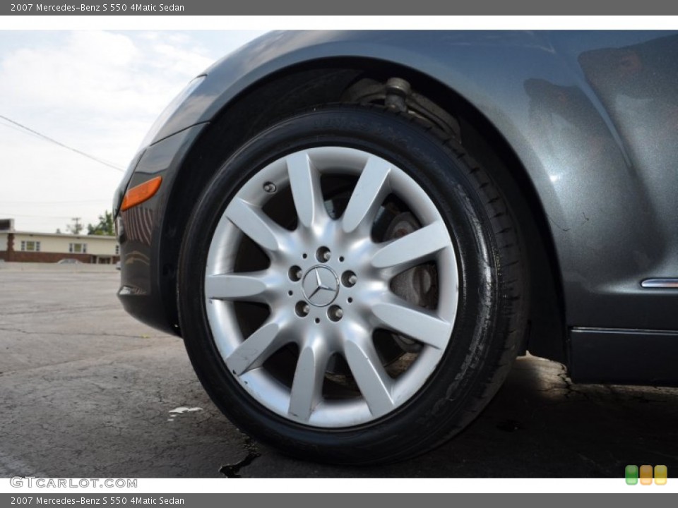 2007 Mercedes-Benz S 550 4Matic Sedan Wheel and Tire Photo #66816787