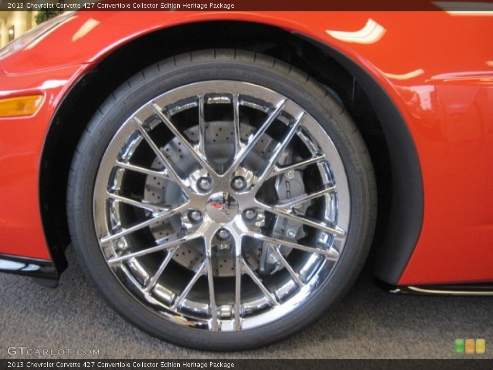 2013 Chevrolet Corvette 427 Convertible Collector Edition Heritage Package Wheel and Tire Photo #66825002