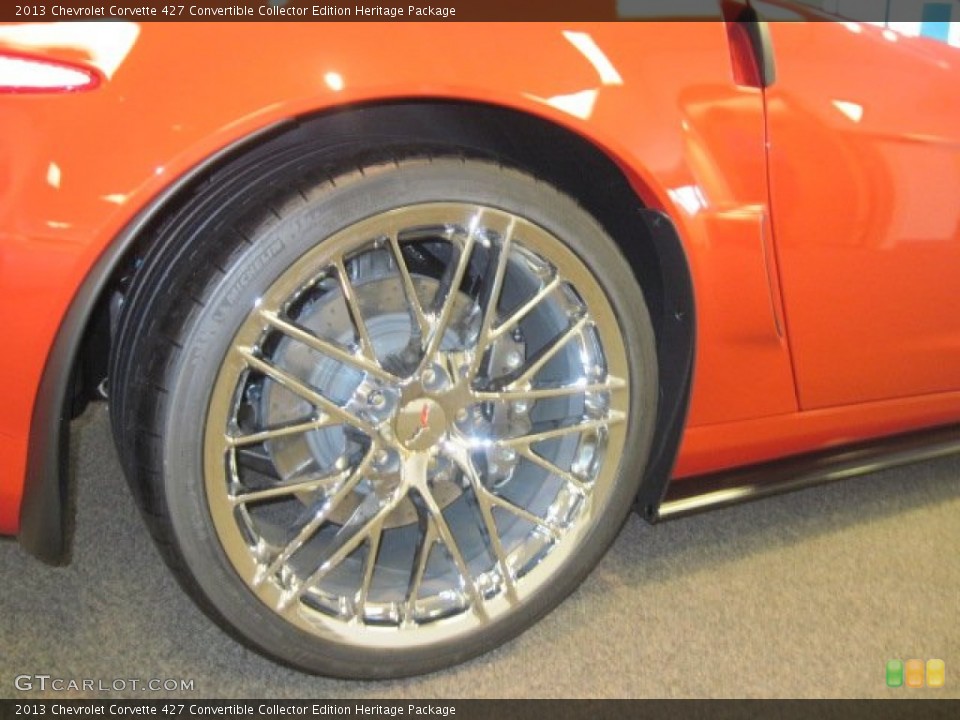 2013 Chevrolet Corvette 427 Convertible Collector Edition Heritage Package Wheel and Tire Photo #66825032