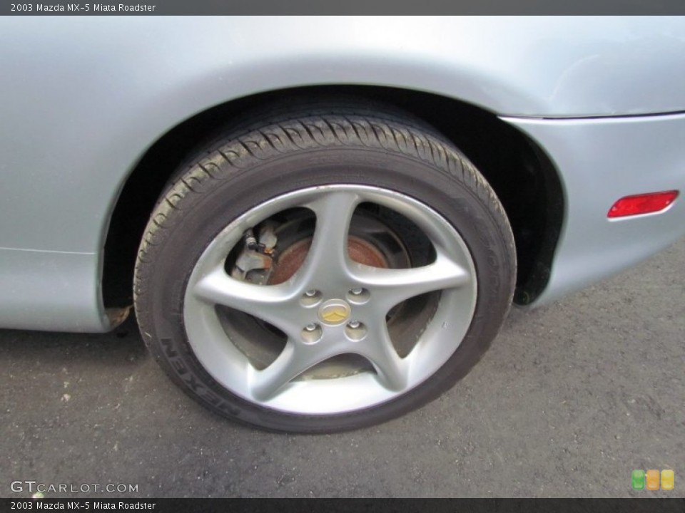 2003 Mazda MX-5 Miata Roadster Wheel and Tire Photo #66831442