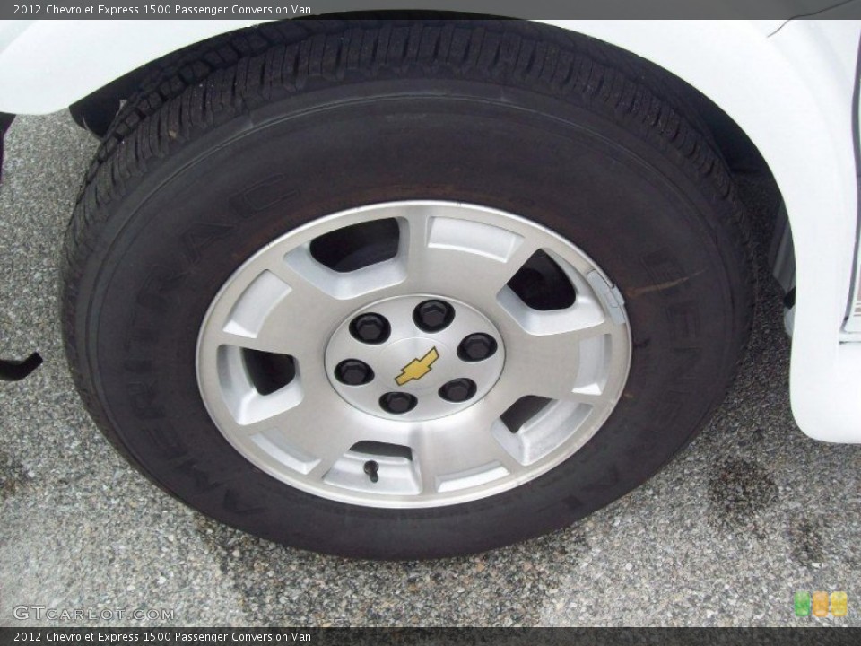 2012 Chevrolet Express 1500 Passenger Conversion Van Wheel and Tire Photo #66837236